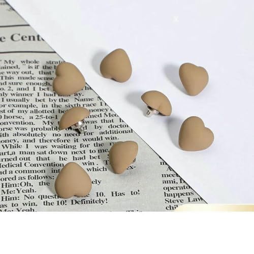 5 Stück/Los Nähzubehör Material DIY Dekorative Luxus Liebe Niedliche Kinder Mini Herzknöpfe Kinder Babykleidung Handarbeiten-N-12MM von LNHBZ