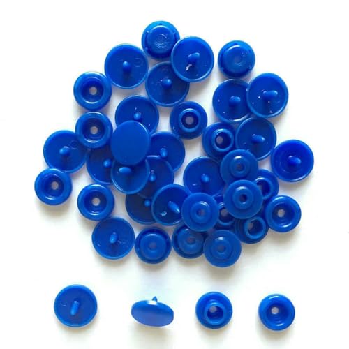 50/100/150 Sets Druckknöpfe T5 Taschenordner Dunkle Schnalle Knopf Harz Kleidungszubehör für Babykleidung-dunkelblau-100set von LNHBZ