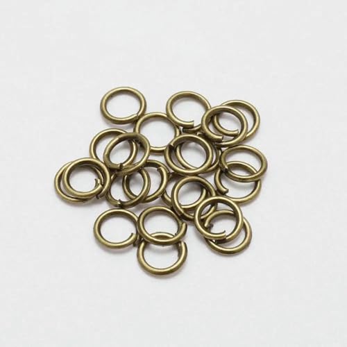 50–200 Stück/Los 3–20 mm Biegeringe, Spaltringe, Verbinder für DIY-Schmuckherstellung, Zubehör, Großhandelsbedarf, Bronze, 14,0 mm x 100 Stück von LNHBZ