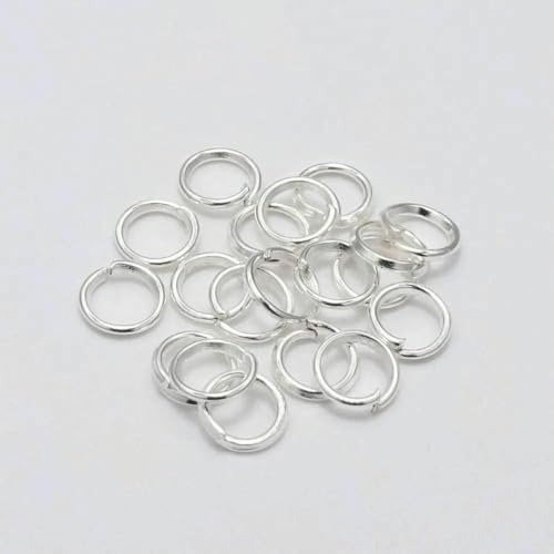50–200 Stück/Los 3–20 mm Biegeringe, Spaltringe, Verbinder für DIY-Schmuckherstellung, Zubehör, Großhandelsbedarf, Silber, 7 mm x 200 Stück von LNHBZ