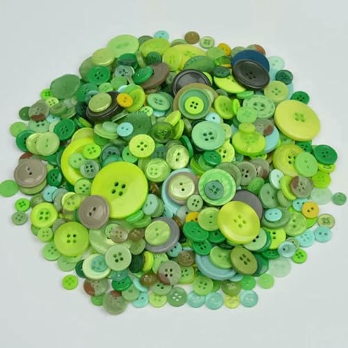 50 Gramm Mix-Größe, rund, schöne Knöpfe zum Nähen, passend für Scrapbooking, Bekleidung, Basteln, Aufkleber für Kinder, Bastelzubehör, BN0604 von LNHBZ