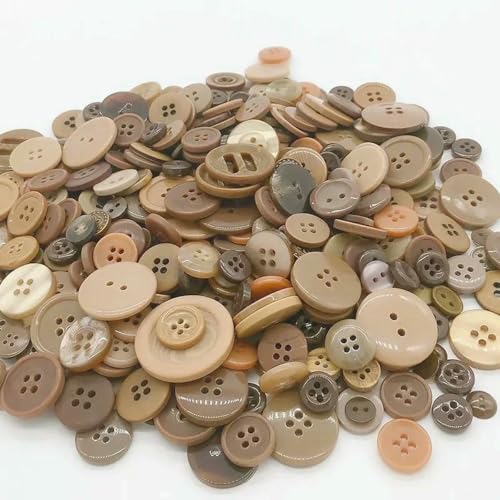50 Gramm Mix-Größe, rund, schöne Knöpfe zum Nähen, passend für Scrapbooking, Bekleidung, Basteln, Aufkleber für Kinder, Bastelzubehör, BN0624 von LNHBZ