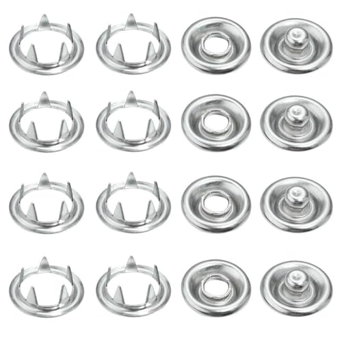 50 Sets 7,5/9,5/11 mm Eisen-Druckknöpfe Metall-Druckknöpfe Nieten Verschlüsse zum Basteln Nähen von Lederkleidung Taschen DIY-Zubehör-Rhodium-9,5 mm 50 Sets 7,5/9,5/11 mm Eisen-Druckknöpfe Metall-Druckknöpfe Nieten Verschlüsse zum Basteln Nähen von Lederkleidung Taschen DIY-Zubehör-Rhodium-9,5 mm von LNHBZ
