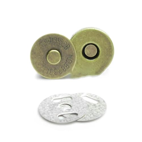 50 Sets Magnet-Druckknöpfe aus Metall, Verschlüsse für Kleidung, Taschen, Nähzubehör, 4-in-1, stark magnetisch, 10 mm, 14,0 mm, 18 mm, Antikmessing, Durchmesser 10 mm 50 Sets Magnet-Druckknöpfe aus Metall, Verschlüsse für Kleidung, Taschen, Nähzubehör, 4-in-1, stark magnetisch, 10 mm, 14,0 mm, 18 mm, Antikmessing, Durchmesser 10 mm von LNHBZ