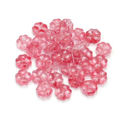 50 Stück/Los 10 mm farbige Perlen in Vierblattform zur Schmuckherstellung, lose Abstandshalter-Glasperlen, DIY-Armband-Halskette, Dunkelrosa 50 Stück/Los 10 mm farbige Perlen in Vierblattform zur Schmuckherstellung, lose Abstandshalter-Glasperlen, DIY-Armband-Halskette, Dunkelrosa von LNHBZ