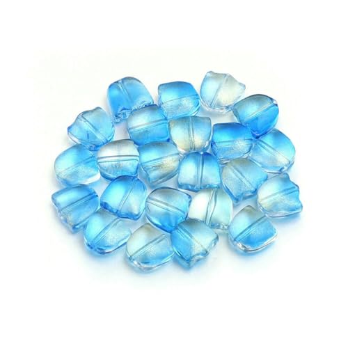 50 Stück/Los Tulpenblumen Lampwork-Perlen Blattglasfarbe Lose Perlen für die Schmuckherstellung DIY Armbänder Halskette Ohrringzubehör-Blau 50 Stück/Los Tulpenblumen Lampwork-Perlen Blattglasfarbe Lose Perlen für die Schmuckherstellung DIY Armbänder Halskette Ohrringzubehör-Blau von LNHBZ