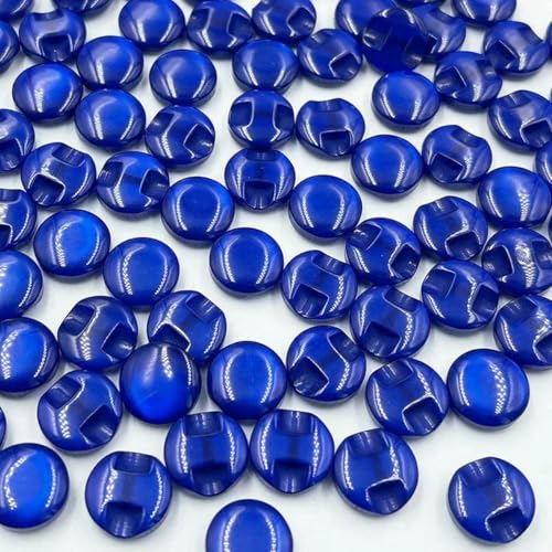 50 Stück 12,5 mm Hemdknöpfe aus Kunstharz, Perlmuttknöpfe, Nähzubehör, Basteln, Marineblau, 50 Stück von LNHBZ