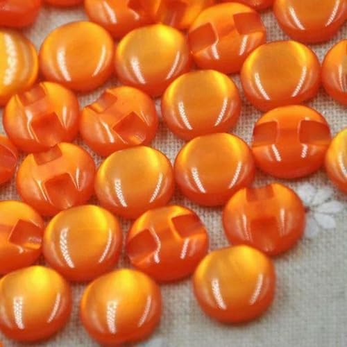 50 Stück 12,5 mm Hemdknöpfe aus Kunstharz, Perlmuttknöpfe, Nähzubehör, Basteln, Orange, 50 Stück von LNHBZ