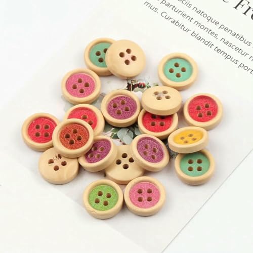 50 Stück 15 mm gemischtes Retro-Muster, 4 Löcher, runde Holzknöpfe für Nähzubehör, Kleidung, Basteln, Scrapbooking, Dekoration, DIY-B04307 50 Stück 15 mm gemischtes Retro-Muster, 4 Löcher, runde Holzknöpfe für Nähzubehör, Kleidung, Basteln, Scrapbooking, Dekoration, DIY-B04307 von LNHBZ