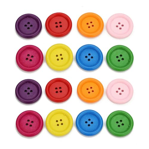 50 Stück 4-Loch-Mini-Farbknöpfe für Kinder, Holzknöpfe, Perlen für Handarbeit, Basteln, Nähzubehör, Kleidung, Kleidungsstücke, Mäntel, Zubehör, Mix, 15 mm 50 Stück 4-Loch-Mini-Farbknöpfe für Kinder, Holzknöpfe, Perlen für Handarbeit, Basteln, Nähzubehör, Kleidung, Kleidungsstücke, Mäntel, Zubehör, Mix, 15 mm von LNHBZ