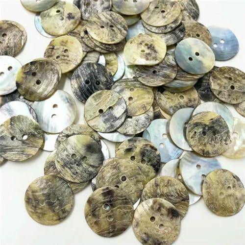 50 Stück 9mm/12mm/15mm/18mm/20mm Natürliche Muschel Nähknöpfe Farbe Perlmutt Quadratische Muschel PH294-20 mm von LNHBZ