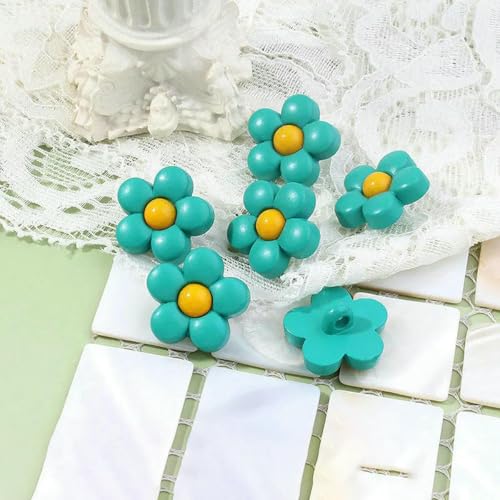50 Stück Knöpfe Blumen-Handnähknöpfe Bastelknöpfe Kinderknöpfe für DIY-Kinderkleidung 15/18 mm-Pfauengrün-15 mm 50 Stück 50 Stück Knöpfe Blumen-Handnähknöpfe Bastelknöpfe Kinderknöpfe für DIY-Kinderkleidung 15/18 mm-Pfauengrün-15 mm 50 Stück von LNHBZ