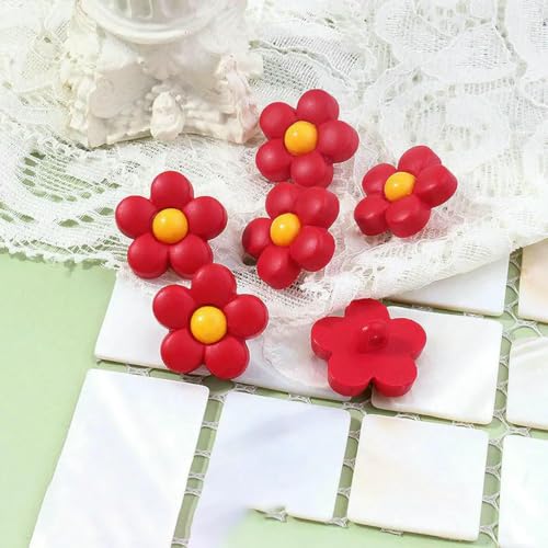 50 Stück Knöpfe Blumen-Nähknöpfe Bastelknöpfe Kinderknöpfe für DIY-Kinderkleidung 15/18 mm-Rot-Gelb-18 mm 50 Stück 50 Stück Knöpfe Blumen-Nähknöpfe Bastelknöpfe Kinderknöpfe für DIY-Kinderkleidung 15/18 mm-Rot-Gelb-18 mm 50 Stück von LNHBZ