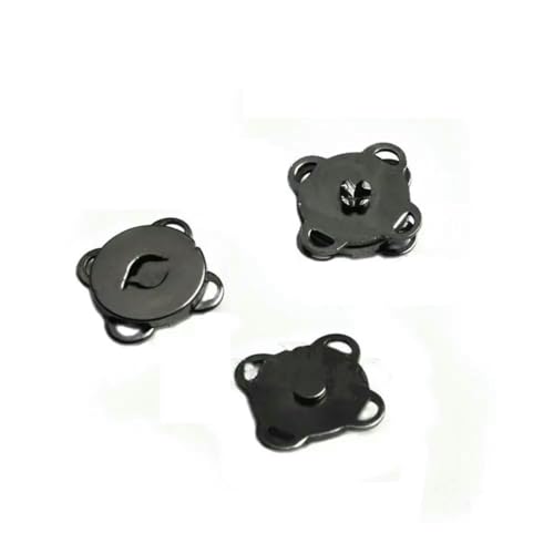 5er-Set Metall-Druckknopf, Magnetverschluss, Schnalle für Kleidung, Tasche, DIY, Basteln, Nähzubehör, 10 mm, 15 mm, 18 mm – 10 mm, Gun Black von LNHBZ