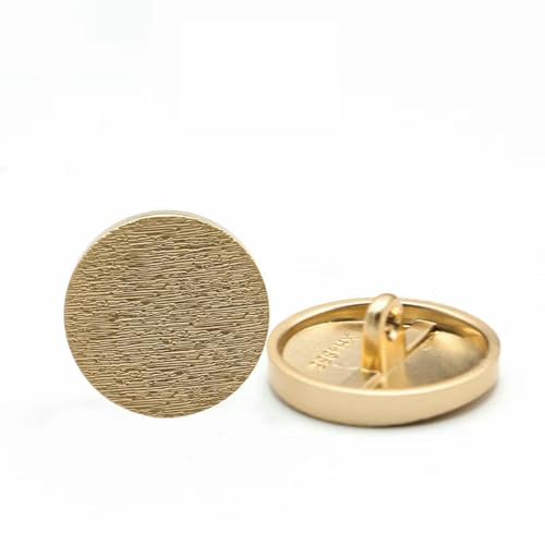 6 Stück 10–28 mm goldene Metallknöpfe, Kleidungsstück, Mantel, Nähzubehör, Knöpfe zum Basteln von Kleidung, schwarzer Punktölknopf, Punktölknopf, 5–25 mm von LNHBZ
