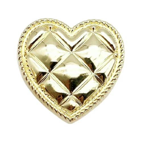 6 Stück runde Blumenform Metall Luxusmarke Nähknöpfe Kleidungszubehör Handgefertigte DIY-Materialdekoration Gold Schwarz Blau-Nr. 28–23,0 mm von LNHBZ