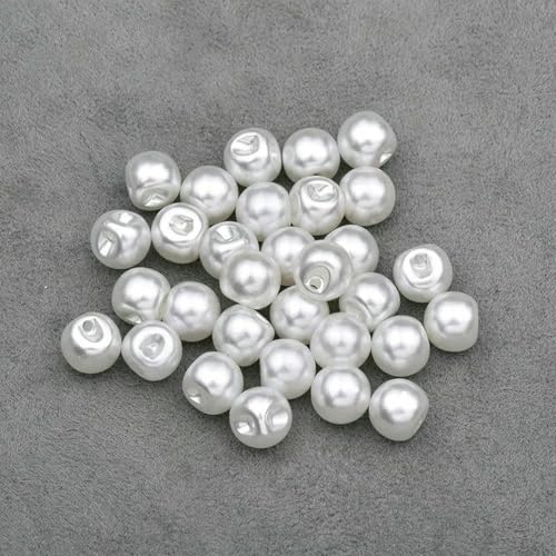 8 10 12 mm Nähknöpfe aus weißen Perlen, runde Strass-Applikationen, Scrapbooking-Knöpfe für Handarbeiten, Kleidungsdekoration, 10 mm, 50 Stück 8 10 12 mm Nähknöpfe aus weißen Perlen, runde Strass-Applikationen, Scrapbooking-Knöpfe für Handarbeiten, Kleidungsdekoration, 10 mm, 50 Stück von LNHBZ