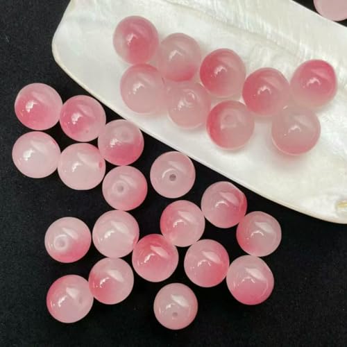 8 mm/50 Stück süße zweifarbige Glasperlen für handgefertigte DIY-Armbänder, Halsketten, Schmuckherstellung, dekorative Perlen, Rosarot, 8 mm 8 mm/50 Stück süße zweifarbige Glasperlen für handgefertigte DIY-Armbänder, Halsketten, Schmuckherstellung, dekorative Perlen, Rosarot, 8 mm von LNHBZ