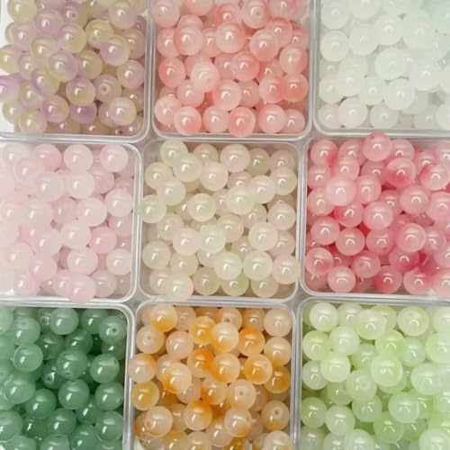 8 mm/50 Stück süße zweifarbige Glasperlen für handgefertigte DIY-Armbänder, Halsketten, Schmuckherstellung, dekorative Perlen, gemischte Farbe, 8 mm 8 mm/50 Stück süße zweifarbige Glasperlen für handgefertigte DIY-Armbänder, Halsketten, Schmuckherstellung, dekorative Perlen, gemischte Farbe, 8 mm von LNHBZ