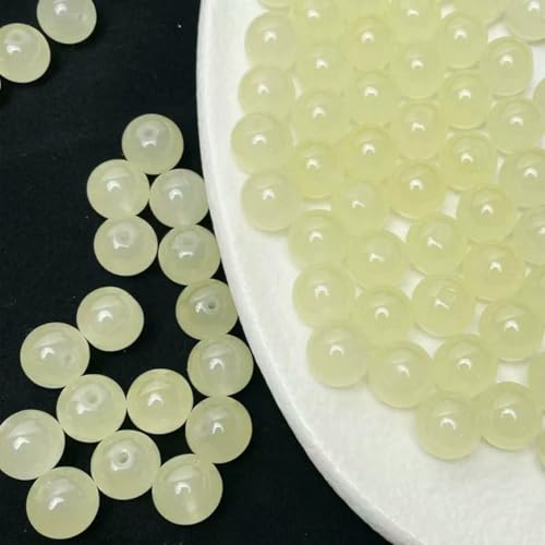 8 mm/50 Stück süße zweifarbige lose Glasperlen für handgefertigte DIY-Armbänder, Halsketten, Schmuckherstellung, dekorative Perlen, Gelb, 8 mm 8 mm/50 Stück süße zweifarbige lose Glasperlen für handgefertigte DIY-Armbänder, Halsketten, Schmuckherstellung, dekorative Perlen, Gelb, 8 mm von LNHBZ