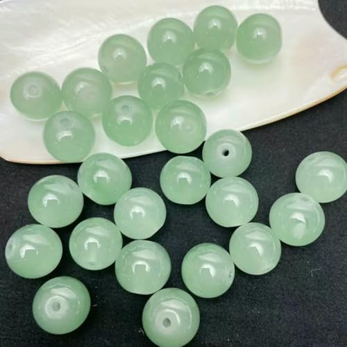 8 mm/50 Stück süße zweifarbige lose Glasperlen für handgefertigte DIY-Armbänder, Halsketten, Schmuckherstellung, dekorative Perlen, Grün, 8 mm 8 mm/50 Stück süße zweifarbige lose Glasperlen für handgefertigte DIY-Armbänder, Halsketten, Schmuckherstellung, dekorative Perlen, Grün, 8 mm von LNHBZ