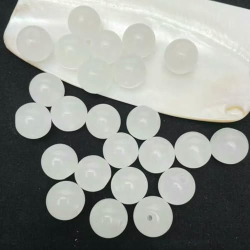8 mm/50 Stück süße zweifarbige lose Glasperlen für handgefertigte DIY-Armbänder, Halsketten, Schmuckherstellung, dekorative Perlen, Weiß, 8 mm 8 mm/50 Stück süße zweifarbige lose Glasperlen für handgefertigte DIY-Armbänder, Halsketten, Schmuckherstellung, dekorative Perlen, Weiß, 8 mm von LNHBZ