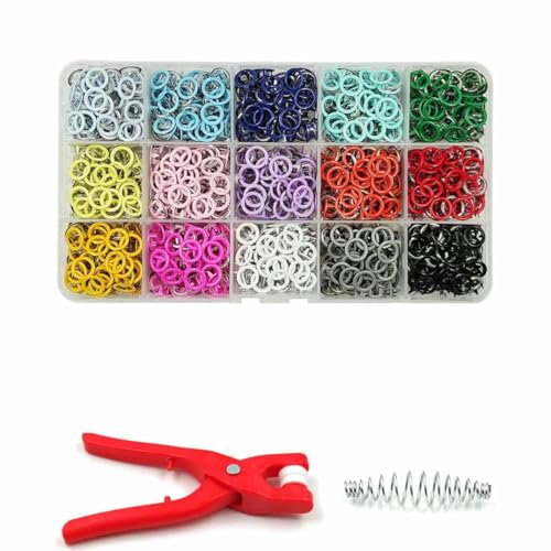 9,5 mm Metall-Druckknöpfe, Druckknöpfe, massiv/hohl, mit Zangen-Werkzeugsätzen zum Nähen von Kleidung, Taschen und Kleidungsstücken, hohl, 220 Sets 9,5 mm Metall-Druckknöpfe, Druckknöpfe, massiv/hohl, mit Zangen-Werkzeugsätzen zum Nähen von Kleidung, Taschen und Kleidungsstücken, hohl, 220 Sets von LNHBZ