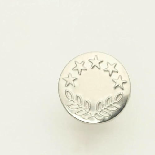 Abnehmbarer, verstellbarer Jeans-Druckknopf, Metallstift, Hosenknöpfe für Kleidung, perfekt sitzende Taillenschnallen, Nähen – DIY, 17 mm, 11–5 Stück, 17 mm von LNHBZ