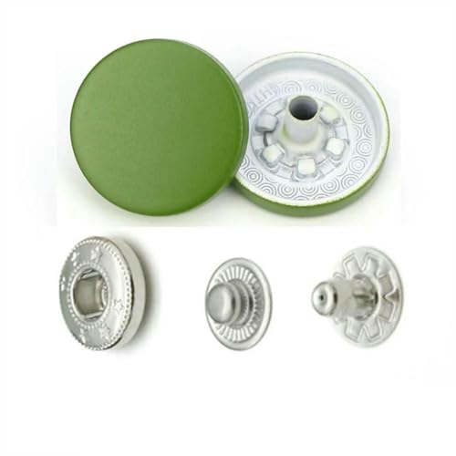 Bunte 831 Metall-Druckknöpfe, Druckknöpfe, Nähknöpfe für Lederhandwerk, Taschen, Kleidung, Mantel, Jacke, H090, grün, 831, 40 Stück Bunte 831 Metall-Druckknöpfe, Druckknöpfe, Nähknöpfe für Lederhandwerk, Taschen, Kleidung, Mantel, Jacke, H090, grün, 831, 40 Stück von LNHBZ