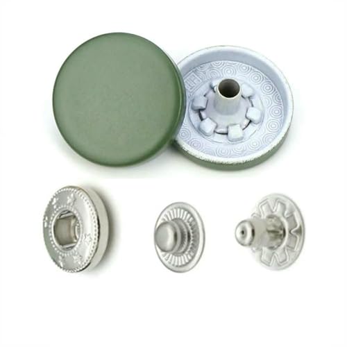 Bunte 831 Metall-Druckknöpfe, Druckknöpfe, Nähknöpfe für Lederhandwerk, Taschen, Kleidung, Mantel, Jacke, H133 Dunkelgrün, 831, 5er-Set Bunte 831 Metall-Druckknöpfe, Druckknöpfe, Nähknöpfe für Lederhandwerk, Taschen, Kleidung, Mantel, Jacke, H133 Dunkelgrün, 831, 5er-Set von LNHBZ
