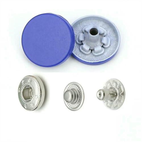 Bunte 831 Metall-Druckknöpfe, Nähknöpfe für Lederhandwerk, Taschen, Kleidung, Mantel, Jacke, H116 Königsblau, 831, 40er-Set Bunte 831 Metall-Druckknöpfe, Nähknöpfe für Lederhandwerk, Taschen, Kleidung, Mantel, Jacke, H116 Königsblau, 831, 40er-Set von LNHBZ