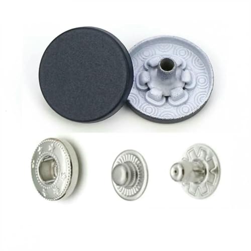 Bunte 831 Metall-Druckknöpfe zum Nähen von Knöpfen für Lederhandwerkstaschen, Kleidung, Mäntel, Jacken, H125, Marineblau, 831, 40er-Set Bunte 831 Metall-Druckknöpfe zum Nähen von Knöpfen für Lederhandwerkstaschen, Kleidung, Mäntel, Jacken, H125, Marineblau, 831, 40er-Set von LNHBZ