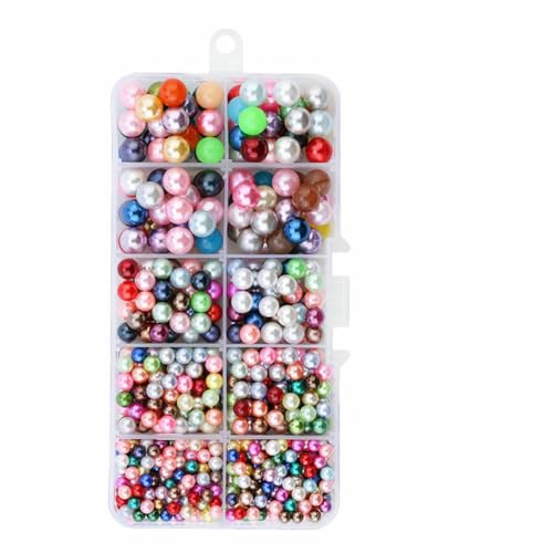 DIY Crafts Perlensetzmaschine Rosa Nietenknöpfe Bastelperlen Werkzeuge Waren für kreative Arbeitskleidung/Puppenzubehör-10 Gitter-Mix-Farbe von LNHBZ