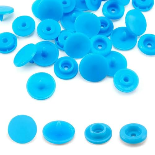Druckknöpfe für Kleidung im Großhandel, T5-Knöpfe, DIY-Druckknöpfe für Kleidungsstücke, verwendet für Kinderwindeln/Lätzchen/Taschen/Ordner/-Blauer Druckknopf-400 Sets Knöpfe von LNHBZ