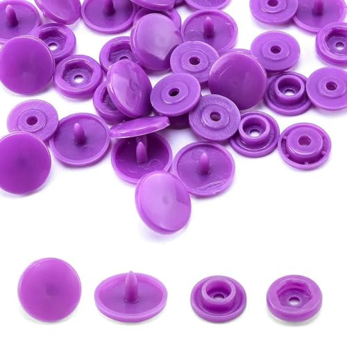 Druckknöpfe für Kleidung im Großhandel, T5-Knöpfe, Druckknöpfe für Kleidungsstücke, zum Selbermachen, für Kinderwindeln/Lätzchen/Taschen/Ordner/- Lila Druckknopf-400 Sets Knöpfe Druckknöpfe für Kleidung im Großhandel, T5-Knöpfe, Druckknöpfe für Kleidungsstücke, zum Selbermachen, für Kinderwindeln/Lätzchen/Taschen/Ordner/- Lila Druckknopf-400 Sets Knöpfe von LNHBZ