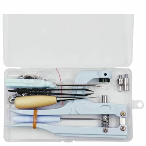 Druckknopf-Set, Metall-Druckknöpfe mit Druckknopf-Montagezange für Lederhandwerk, Kleidung, Jeans, Taschen, Schuhe, SET D03_a Druckknopf-Set, Metall-Druckknöpfe mit Druckknopf-Montagezange für Lederhandwerk, Kleidung, Jeans, Taschen, Schuhe, SET D03_a von LNHBZ