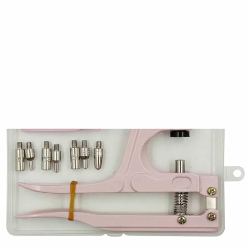 Druckknopf-Sets aus Metall mit Druckknopf-Montagezangenformen für Kleidung, Kleidungsstücke, Jeans, Taschen, Schuhe, Lederhandwerk, rosa, Zangen-Set B Druckknopf-Sets aus Metall mit Druckknopf-Montagezangenformen für Kleidung, Kleidungsstücke, Jeans, Taschen, Schuhe, Lederhandwerk, rosa, Zangen-Set B von LNHBZ