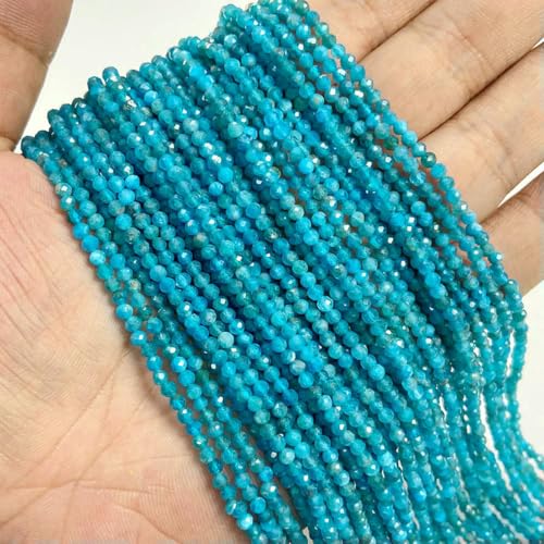 Facettierte mehrfarbige Quarzperlen, 2 mm, 3,0 mm, 4,0 mm, rund, Granat, Tigerauge, Achate, Kristall, lose Perlen zur Schmuckherstellung, Armband, DIY, Apatit, 4,0 mm, ca. 80 Stüc Facettierte mehrfarbige Quarzperlen, 2 mm, 3,0 mm, 4,0 mm, rund, Granat, Tigerauge, Achate, Kristall, lose Perlen zur Schmuckherstellung, Armband, DIY, Apatit, 4,0 mm, ca. 80 Stüc von LNHBZ