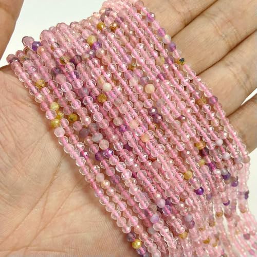 Facettierte mehrfarbige Quarzperlen, 2 mm, 3,0 mm, 4,0 mm, rund, Granat, Tigerauge, Achate, Kristall, lose Perlen zur Schmuckherstellung, Armband, DIY, Rosa Quarz, 4,0 mm, ca. 80 Facettierte mehrfarbige Quarzperlen, 2 mm, 3,0 mm, 4,0 mm, rund, Granat, Tigerauge, Achate, Kristall, lose Perlen zur Schmuckherstellung, Armband, DIY, Rosa Quarz, 4,0 mm, ca. 80 von LNHBZ