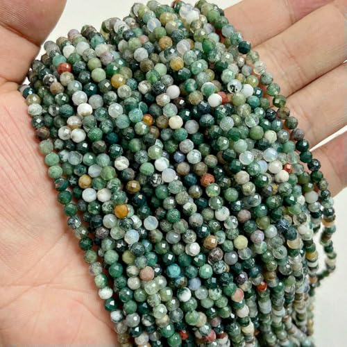 Facettierte mehrfarbige Quarzperlen, 2 mm, 3,0 mm, 4,0 mm, rund, Granat, Tigerauge, Achate, Kristall, lose Perlen zur Schmuckherstellung, Armband, DIY, indischer Achat, 4,0 mm, ca Facettierte mehrfarbige Quarzperlen, 2 mm, 3,0 mm, 4,0 mm, rund, Granat, Tigerauge, Achate, Kristall, lose Perlen zur Schmuckherstellung, Armband, DIY, indischer Achat, 4,0 mm, ca von LNHBZ