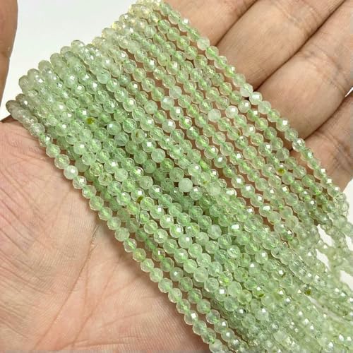 Facettierte mehrfarbige Quarzperlen, 2 mm, 3,0 mm, 4,0 mm, rund, Granat, Tigerauge, Achate, Kristall, lose Perlen zur Schmuckherstellung, Armband, DIY-Prehnit, 4,0 mm, ca. 80 Stüc Facettierte mehrfarbige Quarzperlen, 2 mm, 3,0 mm, 4,0 mm, rund, Granat, Tigerauge, Achate, Kristall, lose Perlen zur Schmuckherstellung, Armband, DIY-Prehnit, 4,0 mm, ca. 80 Stüc von LNHBZ