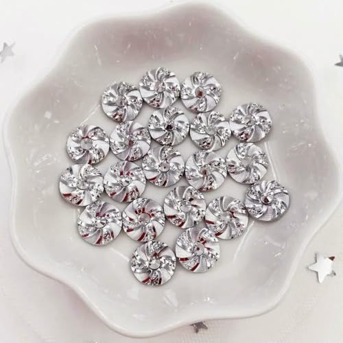 Glänzende, runde Strass-Knöpfe aus AB-Harz, 10 mm, Wirbelwind, flache Rückseite, Applikationen, DIY, Hochzeit, Scrapbook, Basteln, L13-Silber, 40 Stück Glänzende, runde Strass-Knöpfe aus AB-Harz, 10 mm, Wirbelwind, flache Rückseite, Applikationen, DIY, Hochzeit, Scrapbook, Basteln, L13-Silber, 40 Stück von LNHBZ