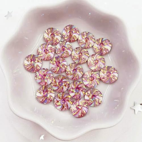 Glänzende, runde Strass-Knöpfe aus AB-Harz, 10 mm, Wirbelwind, flache Rückseite, Applikationen, DIY, Hochzeit, Scrapbook, Basteln, L13-pink, 40 Stück Glänzende, runde Strass-Knöpfe aus AB-Harz, 10 mm, Wirbelwind, flache Rückseite, Applikationen, DIY, Hochzeit, Scrapbook, Basteln, L13-pink, 40 Stück von LNHBZ