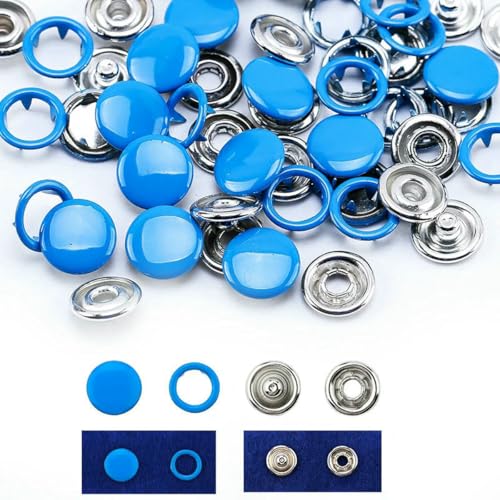 Großhandel Druckknöpfe aus Metall, Set für Kleidung, Accessoires, Strickjacke, Druckknöpfe für Puppenkleidung, 10 Farben, blaues Druckknopf-Set, 40 Stück, kein Werkzeug Großhandel Druckknöpfe aus Metall, Set für Kleidung, Accessoires, Strickjacke, Druckknöpfe für Puppenkleidung, 10 Farben, blaues Druckknopf-Set, 40 Stück, kein Werkzeug von LNHBZ