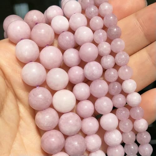 Großhandel Jade-Chalcedon-Perlen, Naturstein, für die Schmuckherstellung, lose Abstandshalter, rund, DIY-Halskette, Armband, 38,1 cm, Kyanit-Jade, 10 mm, 36 Stück Perlen von LNHBZ