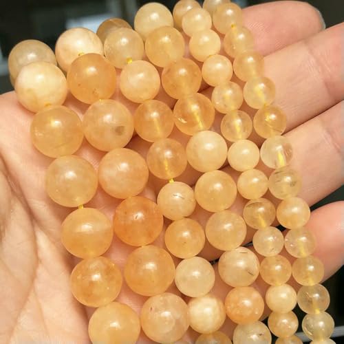 Großhandel Jade-Chalcedon-Perlen, Naturstein, für die Schmuckherstellung, lose Abstandshalter, rund, DIY-Halskette, Armband, 38,1 cm, Opal-Jade, 8 mm, 46 Stück Perlen von LNHBZ