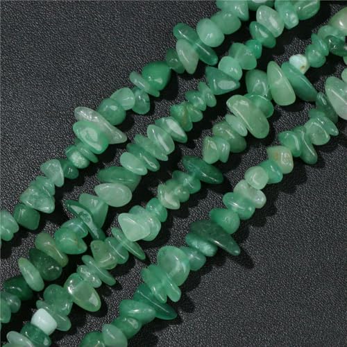 Großhandel Naturstein-Achat-Chips-Perlen 5–8 mm, unregelmäßige Malachit-Amazonit-Opal-Quarz-Edelsteine, Kiesperlen zur Schmuckherstellung, Aventurin, ca. 38,1 cm Großhandel Naturstein-Achat-Chips-Perlen 5–8 mm, unregelmäßige Malachit-Amazonit-Opal-Quarz-Edelsteine, Kiesperlen zur Schmuckherstellung, Aventurin, ca. 38,1 cm von LNHBZ