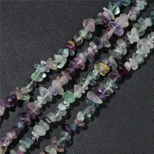 Großhandel Naturstein-Achat-Chips-Perlen 5–8 mm, unregelmäßige Malachit-Amazonit-Opal-Quarz-Edelsteine, Kiesperlen zur Schmuckherstellung, Fluorit, ca. 81,3 cm Großhandel Naturstein-Achat-Chips-Perlen 5–8 mm, unregelmäßige Malachit-Amazonit-Opal-Quarz-Edelsteine, Kiesperlen zur Schmuckherstellung, Fluorit, ca. 81,3 cm von LNHBZ