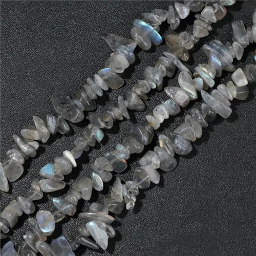 Großhandel Naturstein-Achat-Chips-Perlen 5–8 mm, unregelmäßige Malachit-Amazonit-Opal-Quarz-Edelsteine, Kiesperlen zur Schmuckherstellung, Labradorit, ca. 81,3 cm Großhandel Naturstein-Achat-Chips-Perlen 5–8 mm, unregelmäßige Malachit-Amazonit-Opal-Quarz-Edelsteine, Kiesperlen zur Schmuckherstellung, Labradorit, ca. 81,3 cm von LNHBZ
