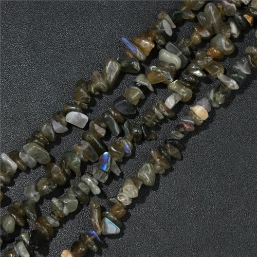 Großhandel Naturstein-Achat-Chips-Perlen 5–8 mm, unregelmäßige Malachit-Amazonit-Opal-Quarz-Edelsteine, Kiesperlen zur Schmuckherstellung, Labradorit_a, ca. 38,1 cm Großhandel Naturstein-Achat-Chips-Perlen 5–8 mm, unregelmäßige Malachit-Amazonit-Opal-Quarz-Edelsteine, Kiesperlen zur Schmuckherstellung, Labradorit_a, ca. 38,1 cm von LNHBZ
